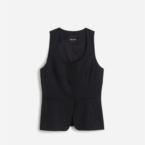 NWT Madewell Scoopneck Cutaway Vest - Picture 3 of 10